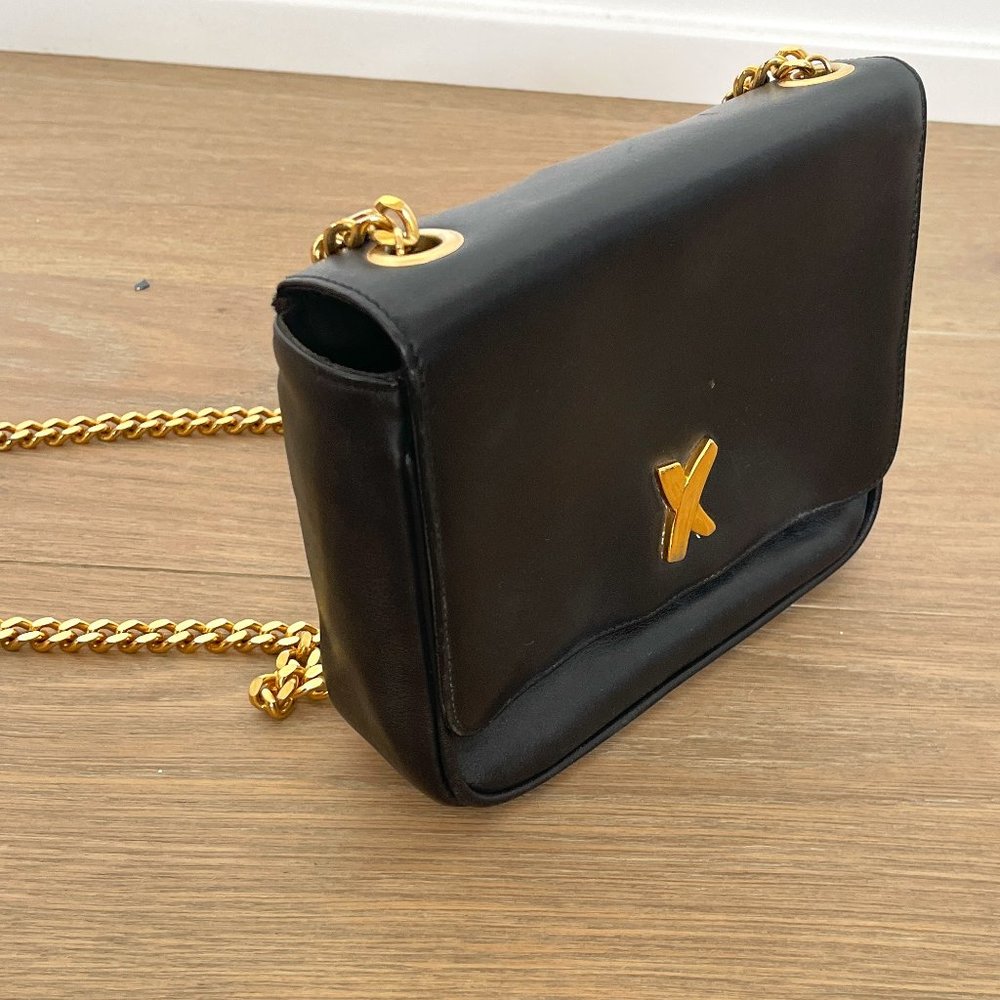 Vintage Authentic Paloma Picasso Italian Leather Mini Crossbody Bag